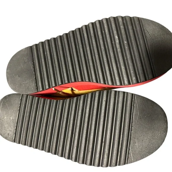 Excellent condition Buffalo London platform sneakers tower 9 red leopard 40 - Picture 6 of 11